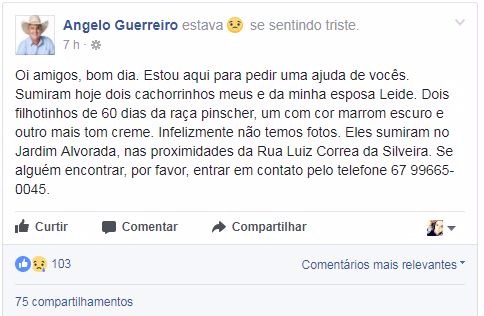 Foto: Reprodução Facebook