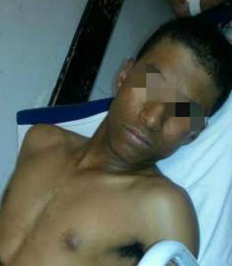 Edson foi preso e levado ao hospital (Reprodução)