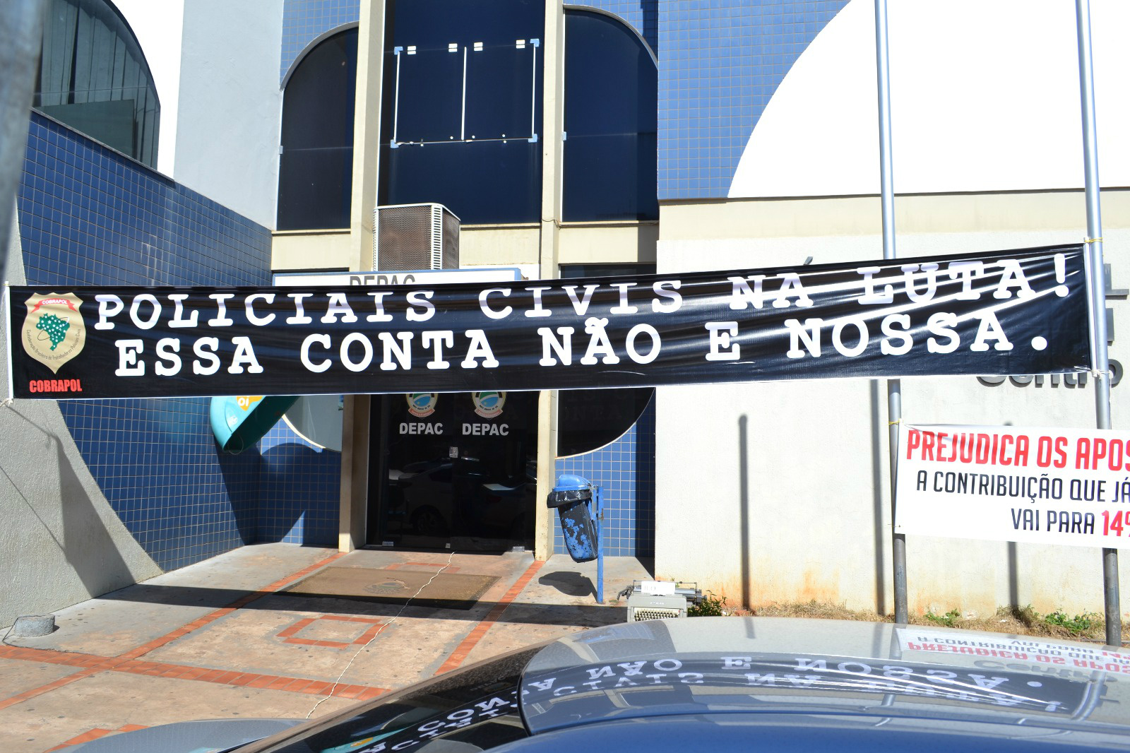 Durante a mobilização os policiais civis doaram sangue como ato simbólico do seu comprometimento com a sociedade. Foto: Divulgação