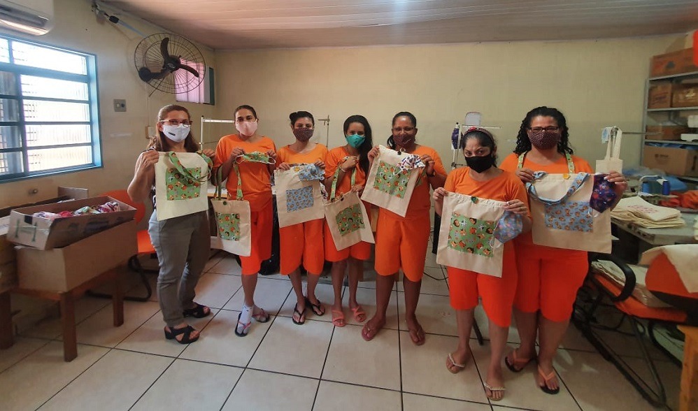 Reeducandas recebem remição de um dia na pena a cada três dias de serviços prestados, conforme estabelece a Lei de Execução Penal. Foto: Divulgação.