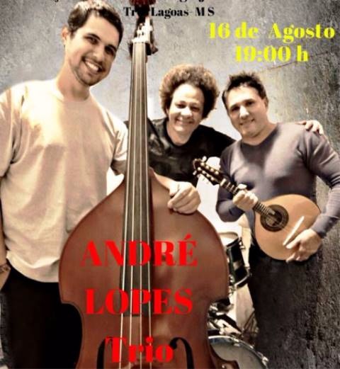 Apresentação do grupo André Lopes Trio será às 19h. (Foto: Divulgação)