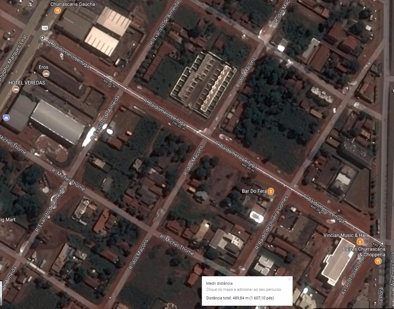 Avenida Baldomero Leituga é ligação entre Ponta Porã e Ranulpho Marques Leal. (Foto: Google)