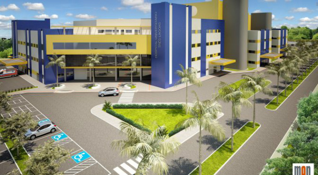 Projeto do novo hospital que pode começar ainda este ano - Foto: Divulgação