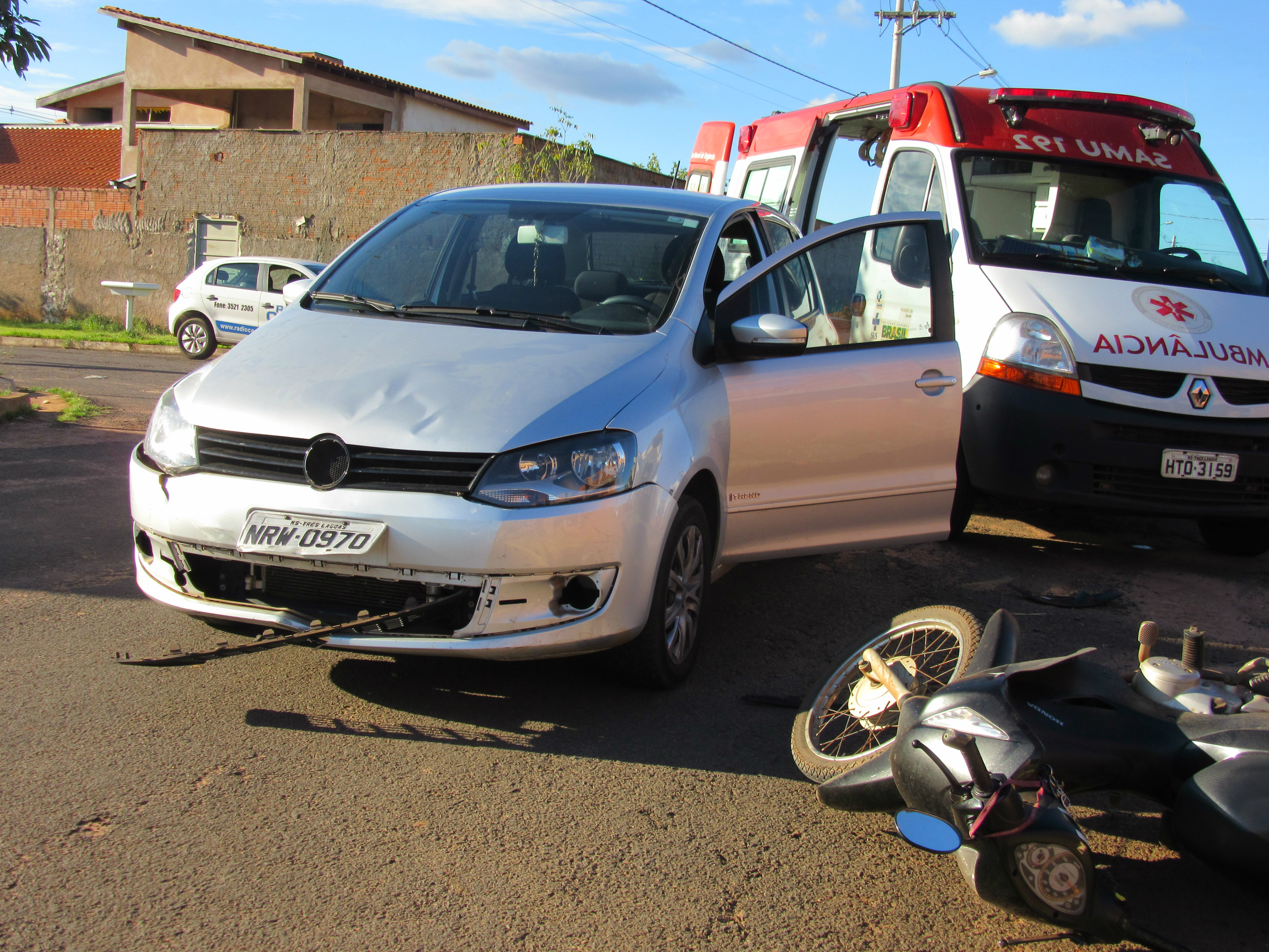 Terceiro acidente em um único dia é registrado em Três Lagoas (MS)