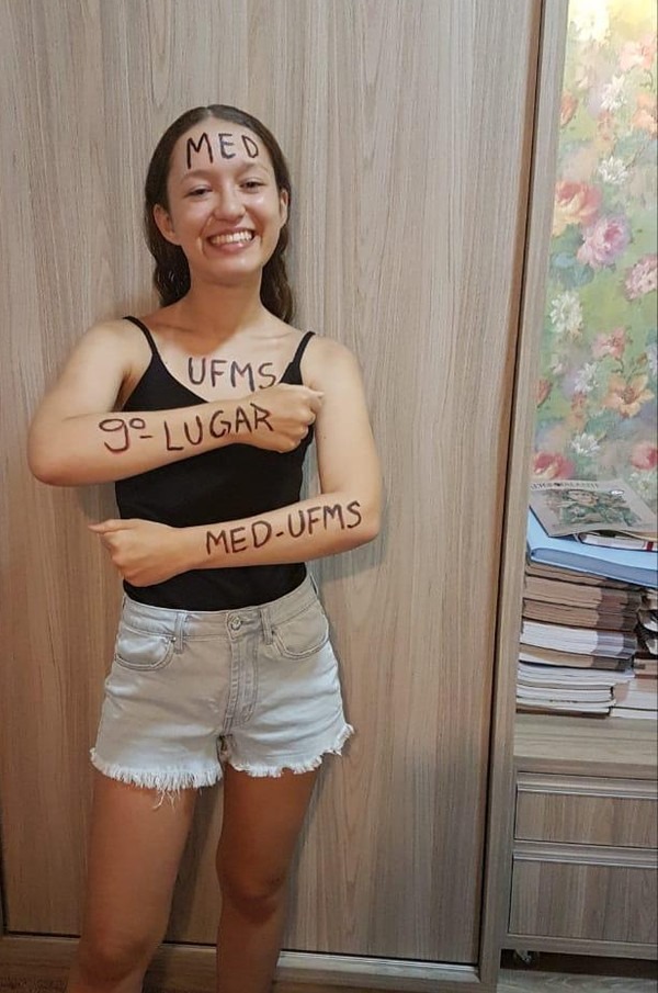 O sonho de Raíssa Piccoli sempre foi cursar Medicina — Foto: Raíssa Piccoli/Arquivo pessoal