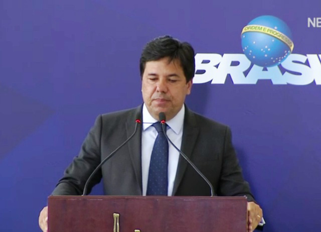 Ministro Mendonça Filho durante anúncio do plano de educação (Reprodução/Youtube)