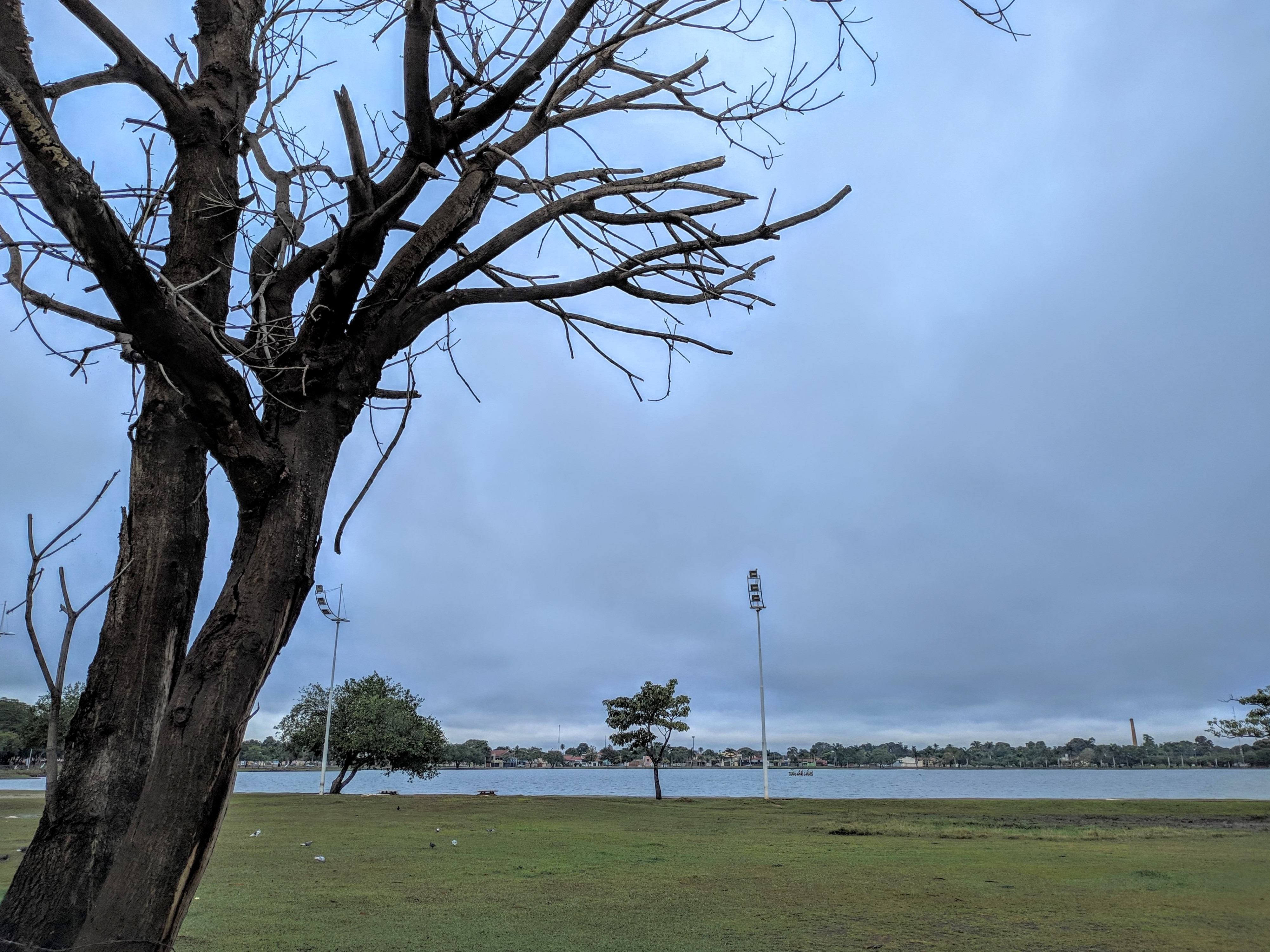 Céu encoberto de nuvens na manhã desta sexta-feira (5). Foto: Rodrigo de Freitas/Rádio Caçula
