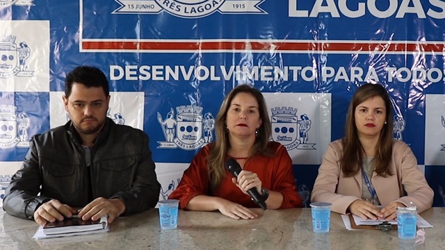 Gestores municipais durante a entrevista para esclarecimento da morte de uma bebê de 5 meses com suspeita de H1N1.