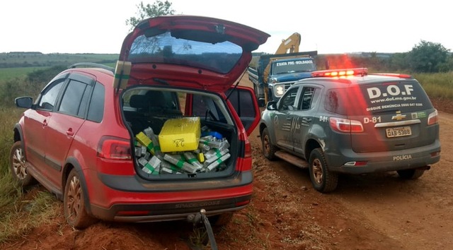 Drogas apreendidas pelo DOF em Amabai (MS). Foto: Assecom/DOF/Sejusp.