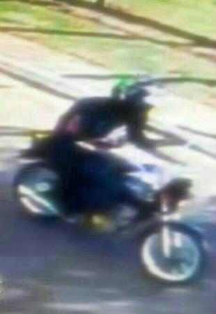 Moto usada na morte do PM (Foto: Divulgação)