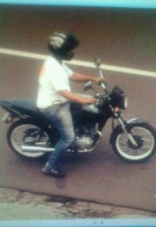 Moto usada no roubo (Foto: Divulgação)