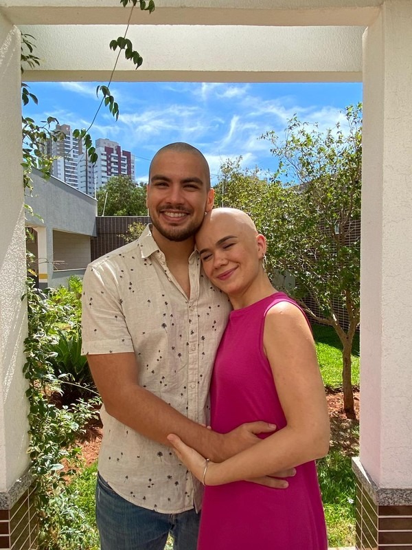 Fernanda Lima e o marido que adotou a homenagem — Foto: Fernanda Lima/Arquivo pessoal