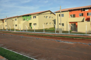 Foto ilustrativa de parte das casas construidas em Três Lagoas (MS)