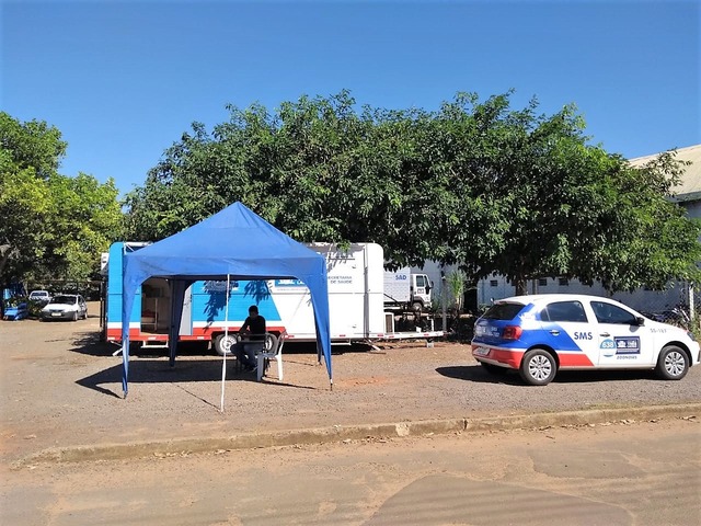 Castramóvel no instalado no bairro Santa Luzia. Foto: Assessoria da Prefeitura de Três Lagoas.