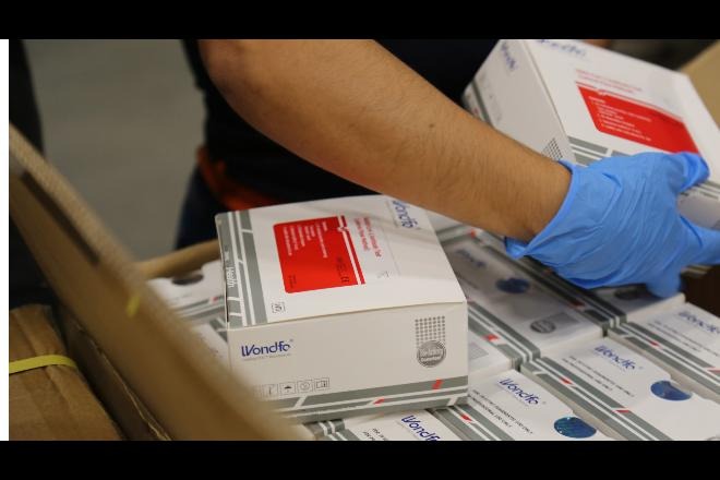 Teste para diagnóstico do novo coronavírus. Foto: Correio do Estado