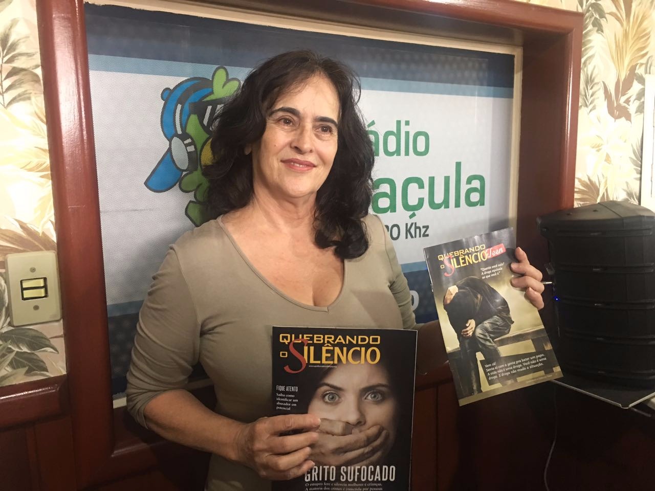 Marlene Durigan coordenadora do projeto Quebrando o Silêncio. (Foto: Caçula FM)