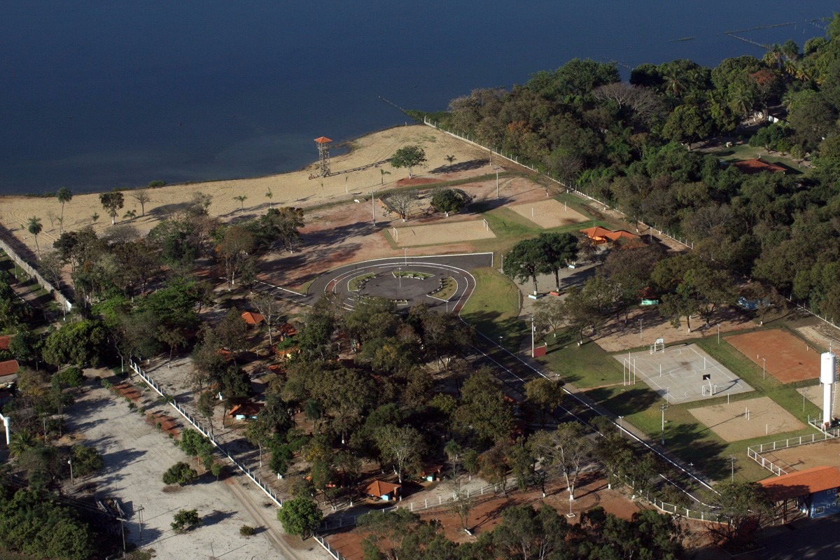 Vista aérea do Balneário Municipal. (Foto: Assessoria de Imprensa)