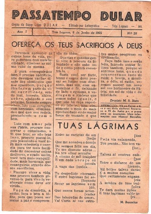 Capa da edição em 06.06.1965