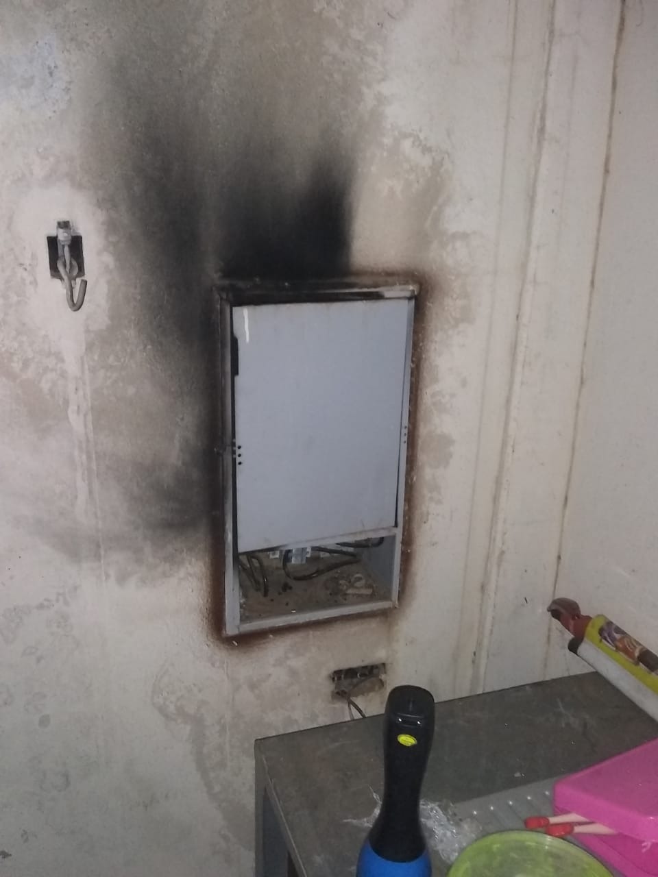 O padrão, foco do incêndio na residência do Jardim Alvorada. Foto: Divulgação