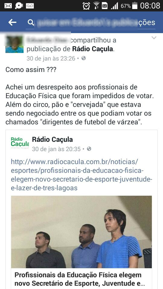 Foto: Reprodução Facebook