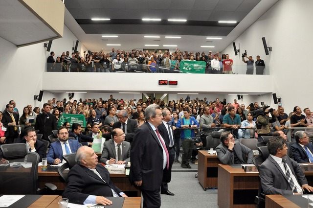 Sessão na AL/MS desta quinta-feira (11) — Foto: AL/MS/Reprodução