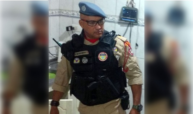 Após perseguição e prisão de um acusado de furto, o Subtenente do 5º GBM de Três Lagoas Donizete Martins do Nascimento recebe elogio formal do Judiciário do MS. Foto: Arquivo pessoal.