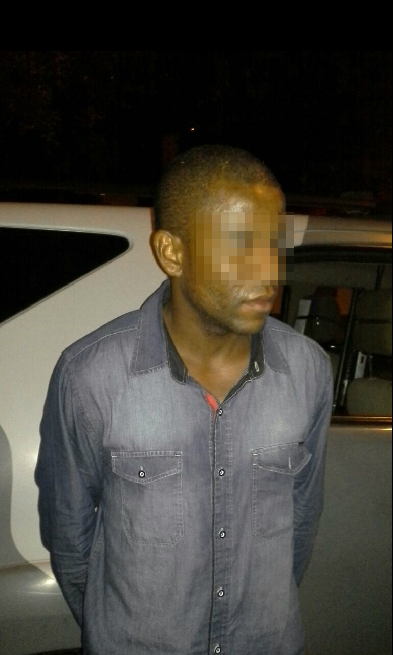 O homem foi liberado após ser constado problemas psicológicos (Foto Rádio Caçula)