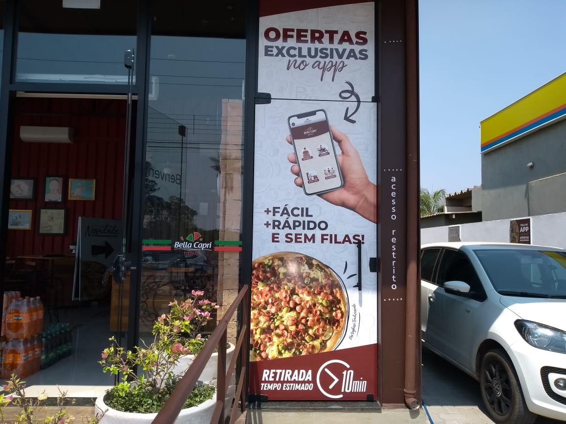 Serviço de delivery pode ser utilizado por meio de ligação gratuita pelo ou pelo aplicativo Bella Capri. Foto: Marcela Damore.