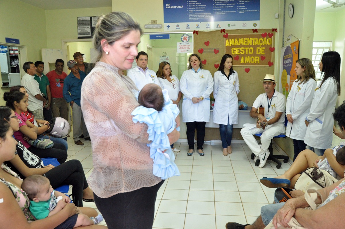 Iniciativa levou em conta a necessidade de promover a importância do aleitamento materno para os bebês e as mães . (Foto: Assessoria de Imprensa)