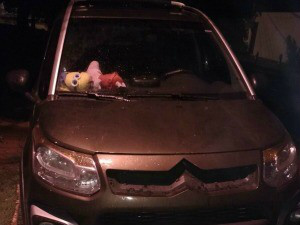 Um dos veículos roubados de família em CampoGrande (Foto: Divulgação/ Bope)