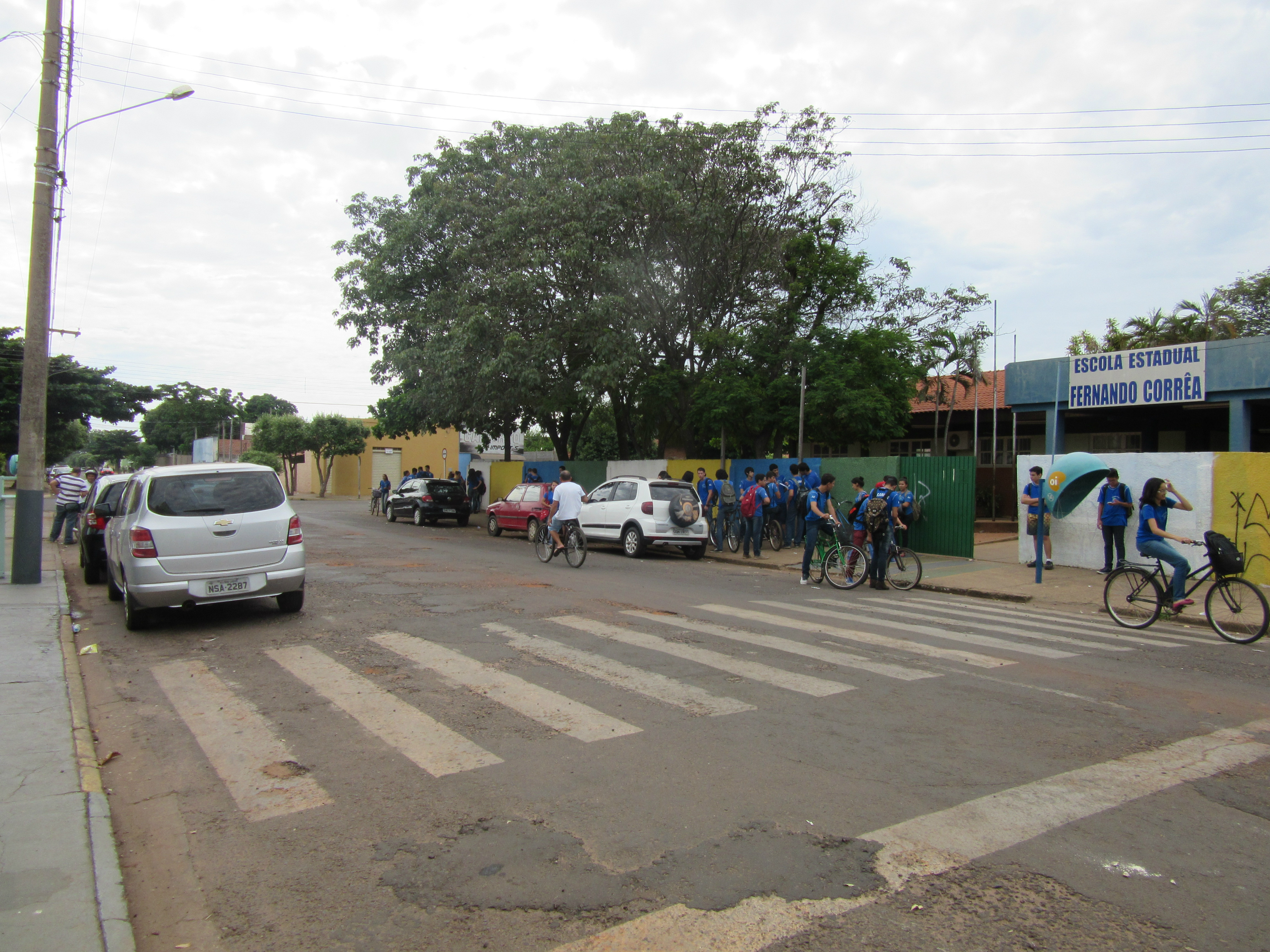 Fachada da escola (Foto Rádio Caçula)