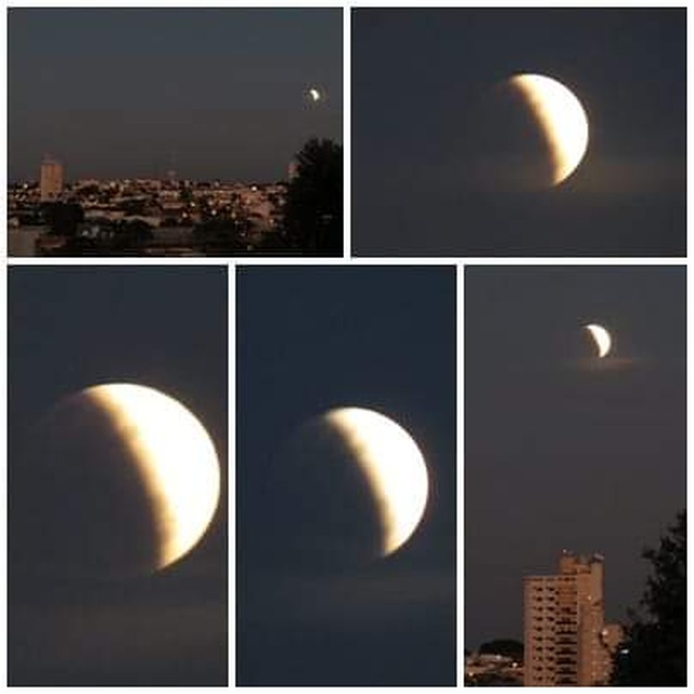 Eclipse também foi registrado em Três Lagoas - Foto: arquivo pessoal