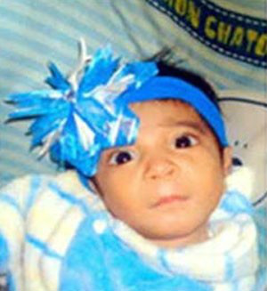 Bebê chegou a ter o nome incluído no sistemaAlerta Amber, de menores desaparecidos noMéxico (Foto: Reprodução/Alerta Amber México)