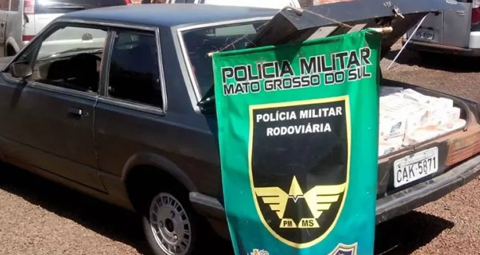 Veículo e produtos foram apreendidos e serão encaminhados para a Receita Federal (Foto: Divulgação) 