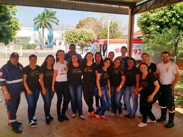 Estudante visitaram toda a estrutura de funcionamento do Samu. (Foto: Assessoria de Imprensa)