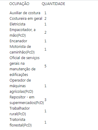 TOTAL: 19 VAGAS
