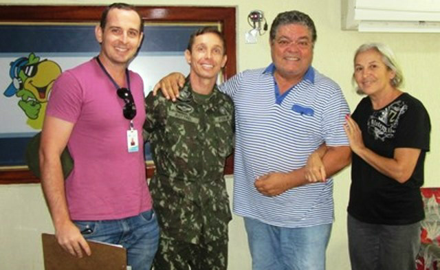 Fernando Garcia, Capitão Bottrel, Romeu de Campos e Sônia Aparecida