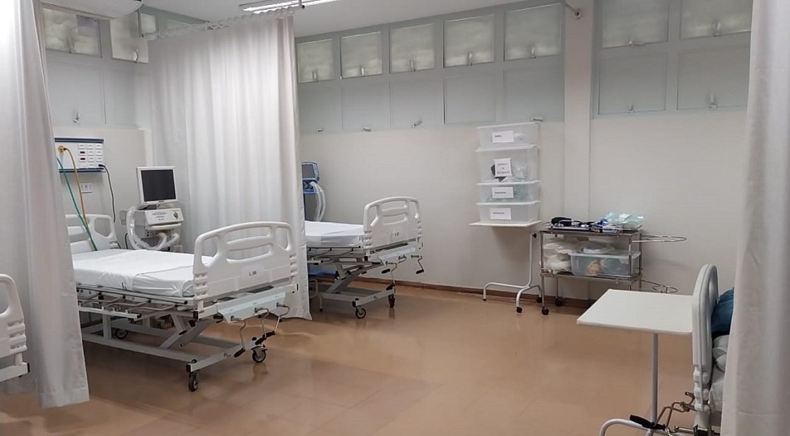 Leitos serão disponibilizados para tratar pacientes com Covid-19. (Divulgação)