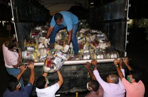 Prefeitura de Três Lagoas recebe 600 cestas básicas para ajudar as famílias em situação de vulnerabilidade. Foto: Prefeitura TL