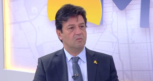 Ministro da Saúde, Luiz Henrique Mandetta, afirmou que aumento expressivo de médicos brasileiros formados no exterior impactará em vagas disponíveis para médicos estrangeiros no Brasil — Foto: TV Morena/Reprodução