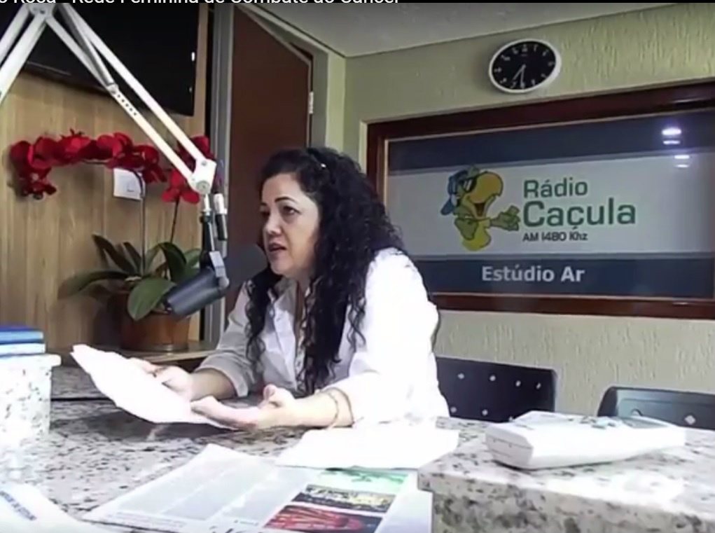 Simone Filipos Coordenadora de Projeto da Rede Feminina de Combate ao Câncer. Foto: Rádio Caçula