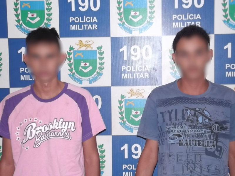 A Dupla foi presa no Bairro Santa Rita após uma briga. Foto: Rádio Caçula
