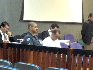 Acusado de matar um agente penitenciário empenitenciária. (Foto: Priscilla dos Santos/ G1 MS)