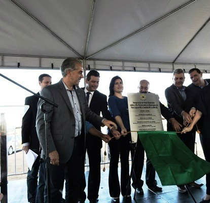 O projeto tem uma extensão de 1.344 metros e reforça a logística de transportes num momento de afirmação da região Leste como polo industrial. Foto: Rádio Caçula