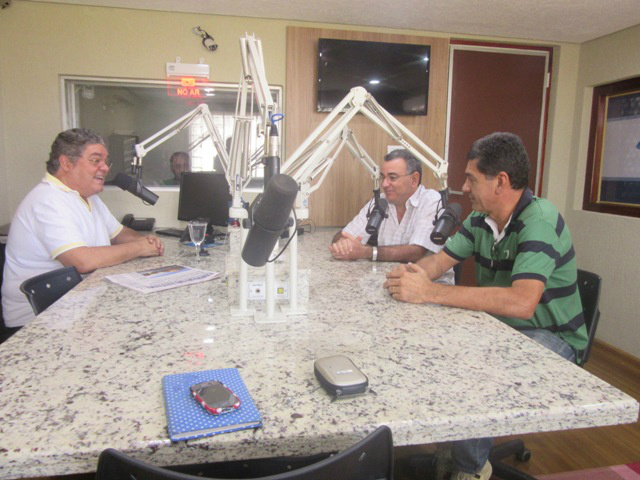 Romeu de Campos Jr, Dr. Nelson Silva Torres e Luiz Fausto Rodrigues.