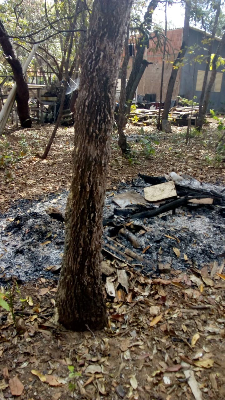 Policiais Militares Ambientais de Três Lagoas realizavam fiscalização no rio Sucuriú e autuaram, na última sexta-feira (26), o proprietário de um rancho por exploração ilegal de vegetação nativa. Foto: PMS/MS