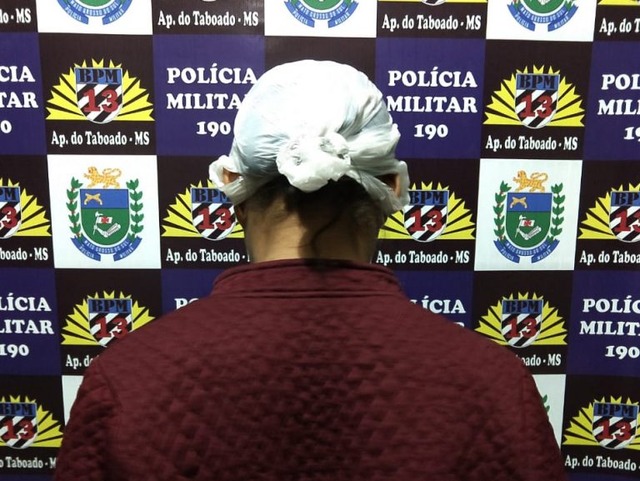 Um dos homens preso durante a ação de Polícia Militar de Aparecida do Taboado (MS). Foto: CPA-2