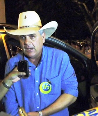 Angelo Guerreiro Prefeito eleito participa do programa Linha Direta com a Notícia. Foto: Rádio Caçula