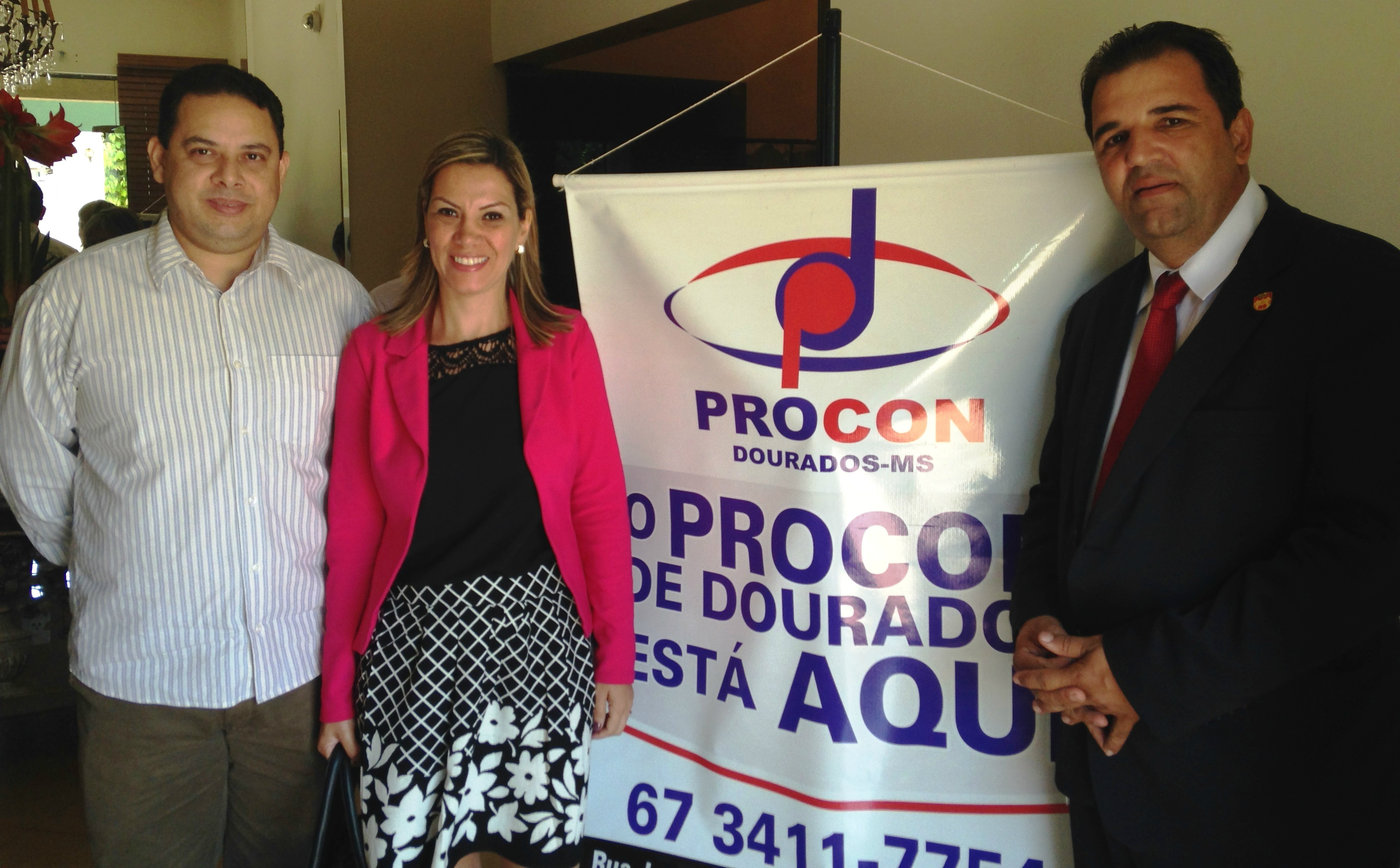 Sidney Cudeiro,Lilian Campos  Diretora de Três Lagoas e Diretor do Procon de Dourados Rozemar Mattos