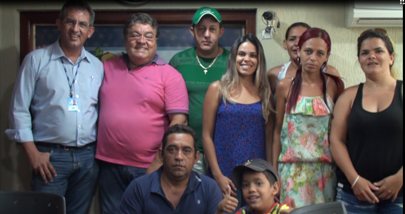 Participantes do programa Linha Direta na Rádio Caçula